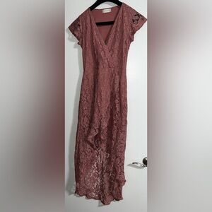 Altar’d State “ARTIZ” Lace High-Low / Wrap Dress XS